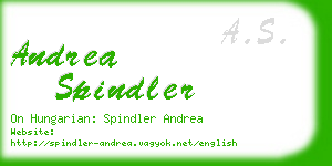 andrea spindler business card